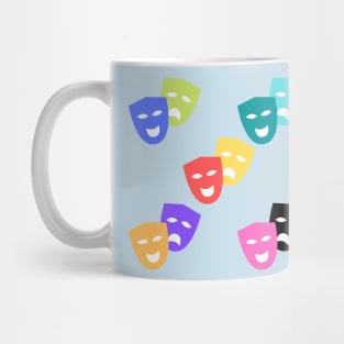 Theatre Masks Perfect Theatre Gift Colorful Pattern Mug